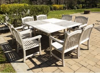 Teak Table And 8 Chairs By Peter Andrews