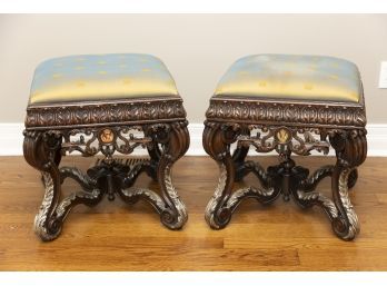 Theodore Alexander Spencer Foot Stools- A Pair