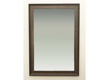 Large Wood Grain Frame Wall Mirror