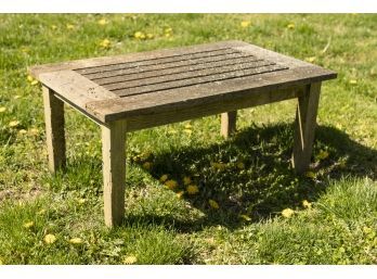 Smith And Hawken Teak Side Table