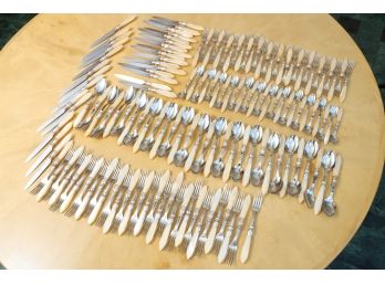 Set Of 144 Sabre Stainless Steel Cutlery With Mother Of Pearl Handles