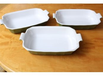 Set Of Three Rectangular Baking Dishes By Emile Henry