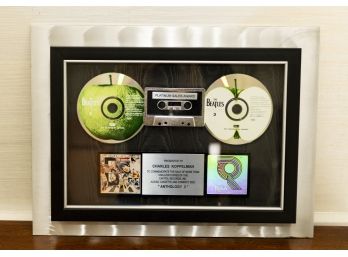 The Beatles Anthology Platinum Record Awarded To Mr Koppelman