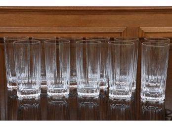 Set Of Eleven Dansk Crystal Highball Glasses