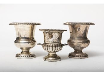 3 Weighted Sterling Goblets