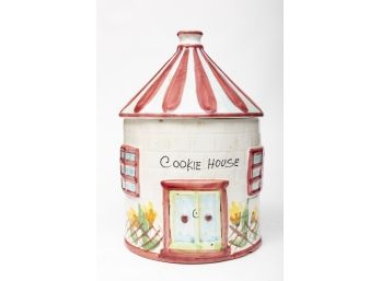 Covered Italian Ceramic Cookie Jar