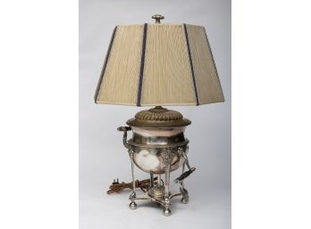 Regency Silver Plated Tea Urn Lamp Conversion