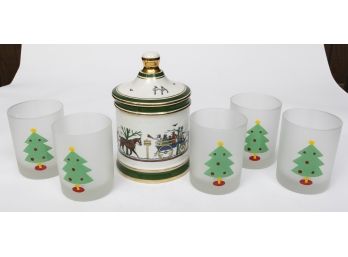 Christmas Jar And Barware Collection