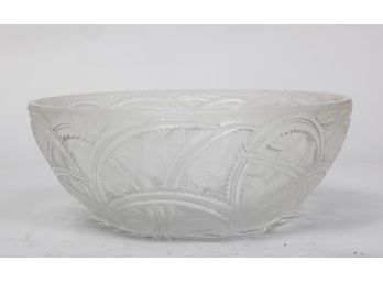 Lalique France Crystal Pinsons Finches Bowl