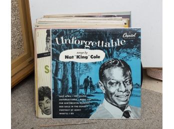 Vintage Records/vinyl Including Nat King Cole And More