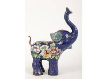Vintage Cloisonne Lucky Elephant Figurine