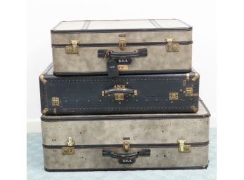 Collection Of Vintage Suitcases Including T Anthony