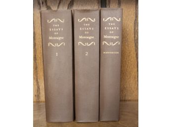 Vintage Set Of 3 Books By Montaigne.