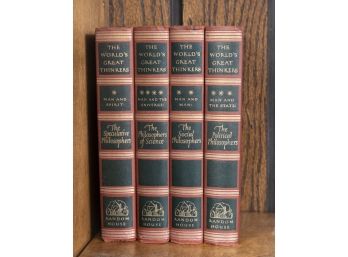 Vintage Set Of 4 'The World's Great Thinkers' Books