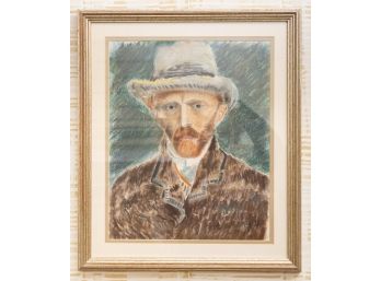 Van Gogh's Self Portrait In Pastels Artist Unknown