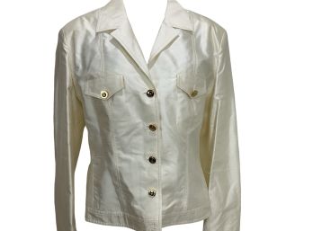 Escada Jacket With Gold Buttons Size 44