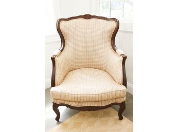 Custom Upholstered French Bergere Chair