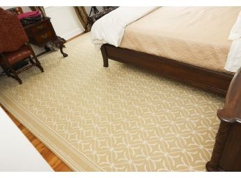 Custom Stark 12 X 12 Beige & White Carpet