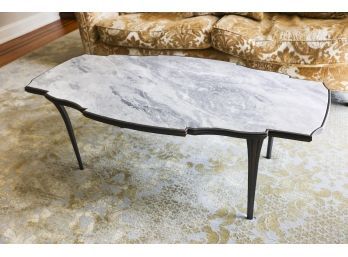 Grey And White Marble  Coffee Table