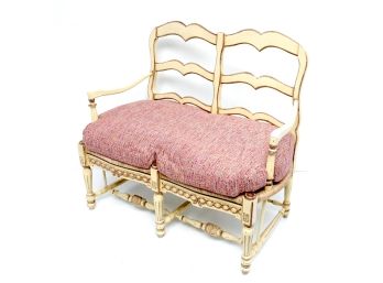 French  Settee With Rush Seat