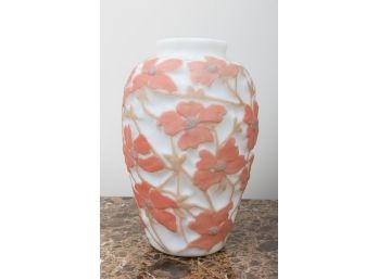 Consolidated Phoenix Glass Vase In Wild Rose