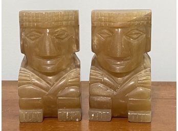 Mexican Carved Stone Bookends