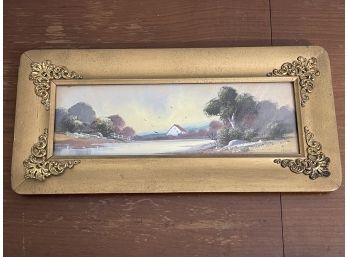 E. French Signed Landscape Painting
