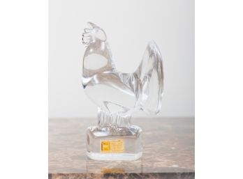 Crystal Rooster Figurine