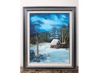 Winter Canvas Painting