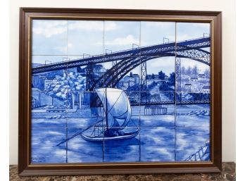 Framed Delft Tile Wall Art