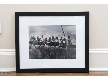 Lunch Atop Skyscraper Framed Print