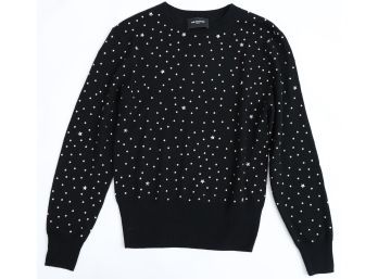 The Cooples Black Sweater With Gold Beads