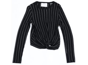 Victor Glemud Black Striped Sweater