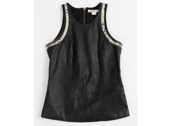 Helmut Lang Sleeveless Leather Top