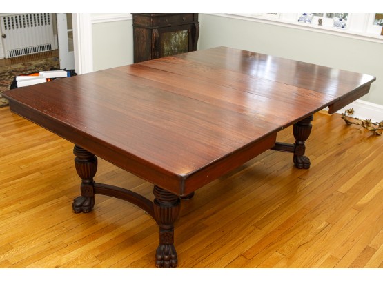 Antique Clawfoot Dining Table