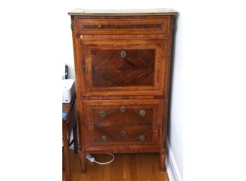 French Marquetry Secretary Chest