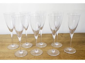 Baccarat Dom Perignon Claret Wine Glasses-a Set Of 8