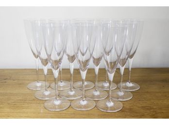 Baccarat Dom Perignon Claret Wine Glasses - A Set Of 12