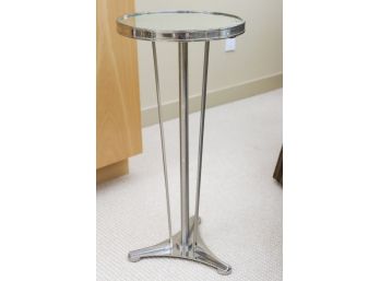 Mirrored Pedestal Side Table By Global Views