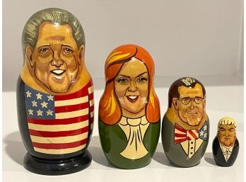 Vintage Nesting Doll Set - United States Political Figures