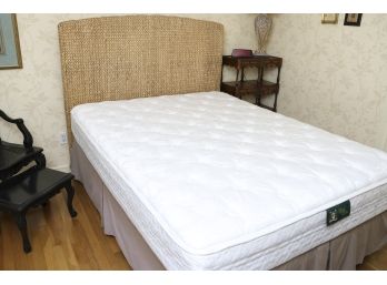 'Kingsdown' Mattress/Box Spring And Unique Headboard - Queen Size