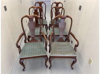 Set Of 6 Mahogany Dining Chairs