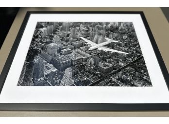 Margaret Bourke DC-4 Flying Over Manhattan Framed Print