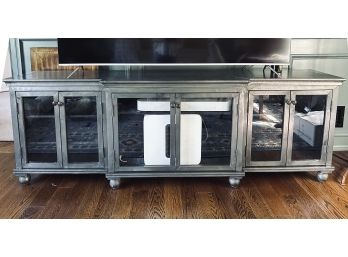 Glass Cabinet Entertainment Console