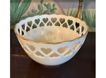 Lenox Bowl With Hearts Accents