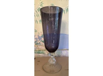 Purple Glass Vase/hurricane