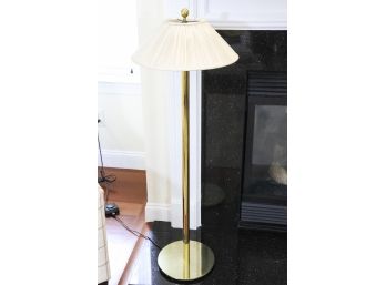 Mid Century Polished Brass Floor Lamp