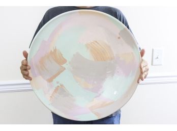 Hand Painted Colorful Ceramic Art Platter