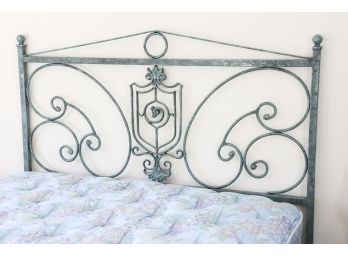 Iron Scroll Queen Bed With Sealy Mattress And Boxspring