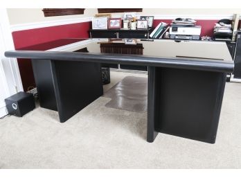 Modern Black Executive Desk